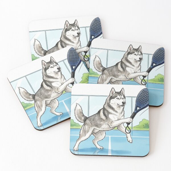 Item preview, Padel Husky - Siberian Husky Padel Player designed and sold by ticzla95.