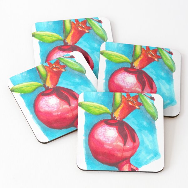 Item preview, Vibrant Pomegranate Illustration designed and sold by SofiaB1606.