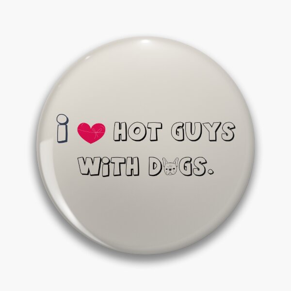 Item preview, I love Hot Guys With Dogs, I Heart Guys With Dogs Red Heart  designed and sold by Designdos.