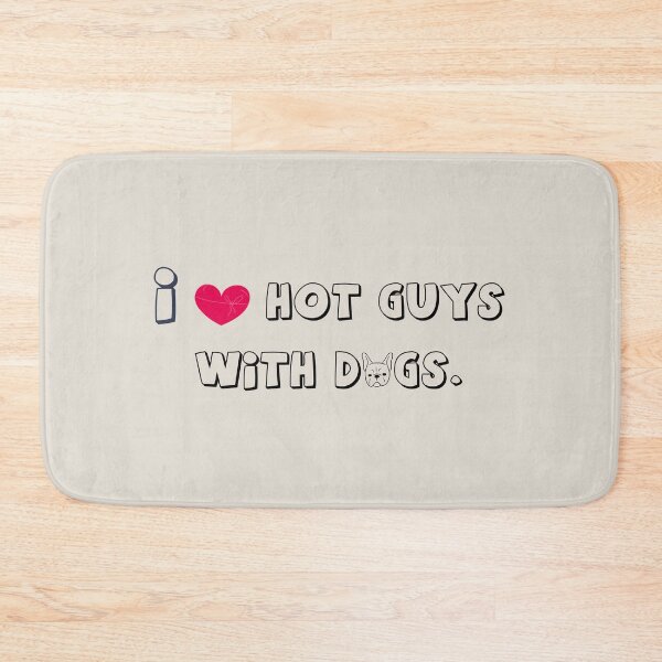Item preview, I love Hot Guys With Dogs, I Heart Guys With Dogs Red Heart  designed and sold by Designdos.