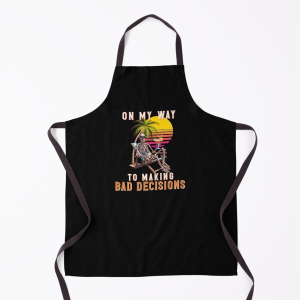 Item preview, On My Way to Making Bad Decisions Skeleton on the beach Funny Shirt designed and sold by Wild Pixel Studio.