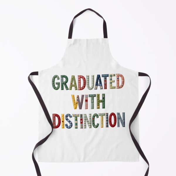 Item preview, GRADUATED WITH DISTINCTION - IN FAUX LETTERING designed and sold by AlexOBrienArt.