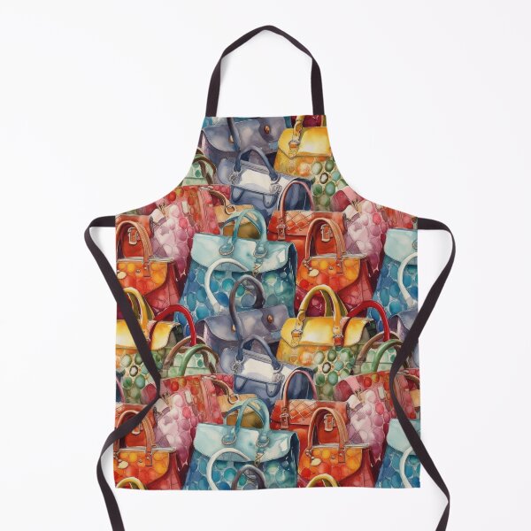 Item preview, Vibrant Watercolor Fashion Handbag Collage designed and sold by pinkal.