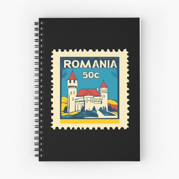 Item preview, Vintage Romania Postage Stamp Art - Transylvanian Castle & Carpathians designed and sold by tiigerdad.