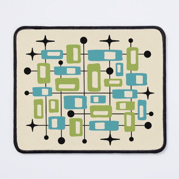 Item preview, Mid Century Modern Cosmic Abstract Geometric Pattern designed and sold by tonymagnerart.