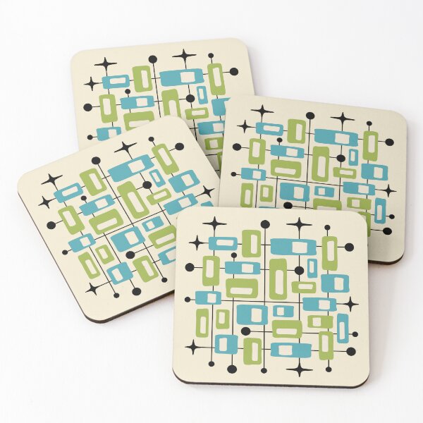 Item preview, Mid Century Modern Cosmic Abstract Geometric Pattern designed and sold by tonymagnerart.