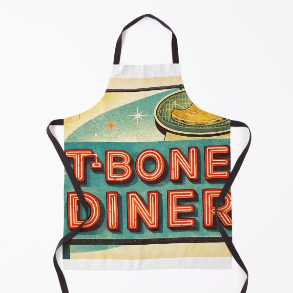 Item preview, T-Bone Diner Neon Sign – Forest Hills Queens NYC – Vintage Diner Illustration – Lost New York Landmark designed and sold by DiamondSkyShirt.