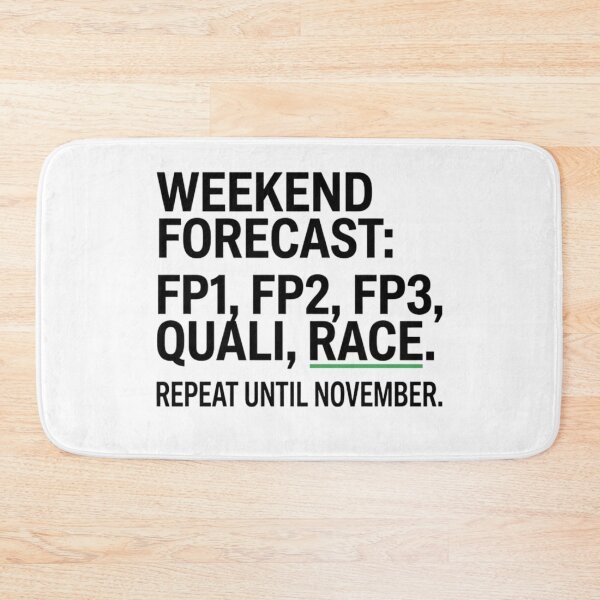 Item preview, F1 Weekend - FP1, FP2, FP3, QUALI, RACE designed and sold by justmeshop.