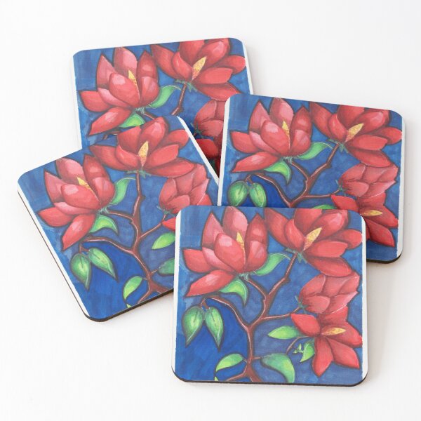 Item preview, Red Floral Branch Illustration designed and sold by SofiaB1606.