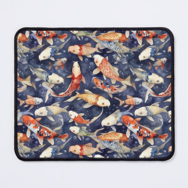 Item preview, Serene Watercolor Koi Fish Pond Pattern designed and sold by pinkal.