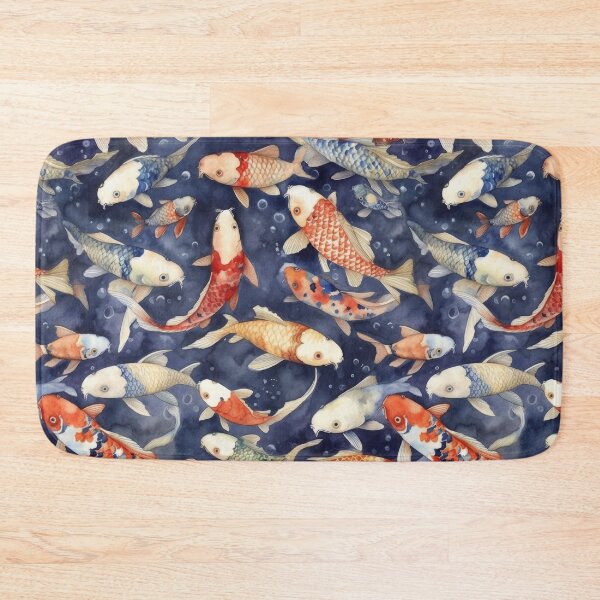 Item preview, Serene Watercolor Koi Fish Pond Pattern designed and sold by pinkal.