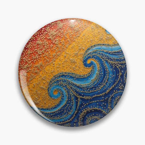 Item preview, Aboriginal Inspired Dot Art - With The Wave and the beach designed and sold by GrinGalore.