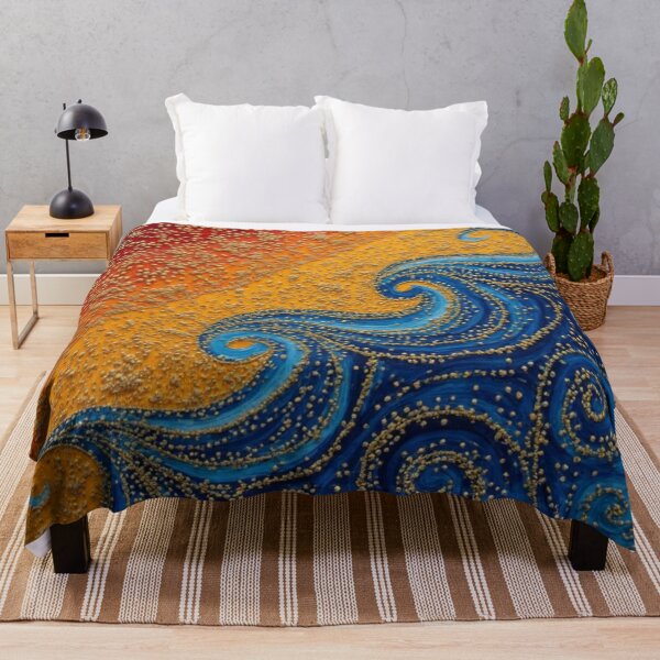 Item preview, Aboriginal Inspired Dot Art - With The Wave and the beach designed and sold by GrinGalore.