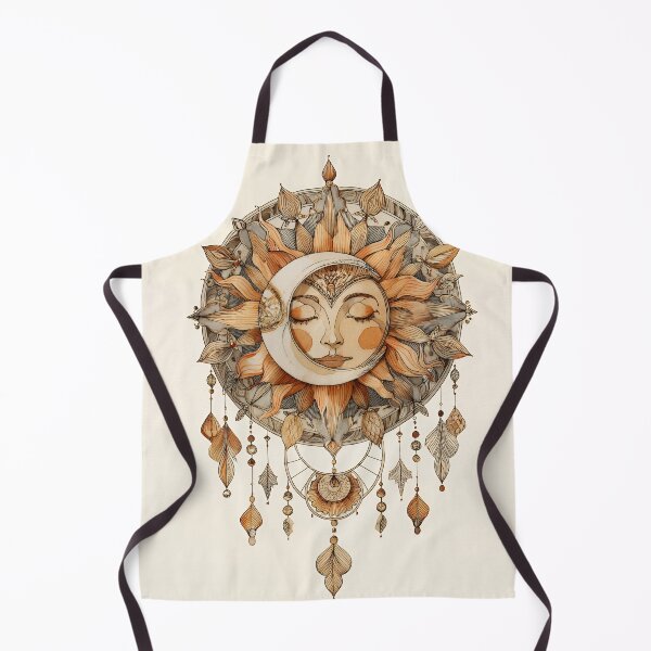 Item preview, Celestial Sun and Moon Dreamcatcher with Serene Face designed and sold by EK-World.