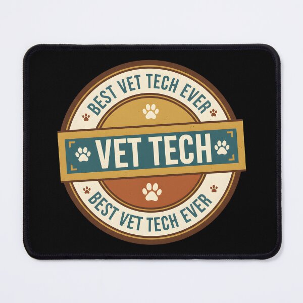 Item preview, Best Vet Tech Ever Retro Badge | Veterinary Technician Gift designed and sold by CottonFirst.