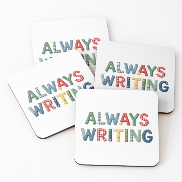 Item preview, ALWAYS WRITING - IN FAUX LETTERING designed and sold by AlexOBrienArt.