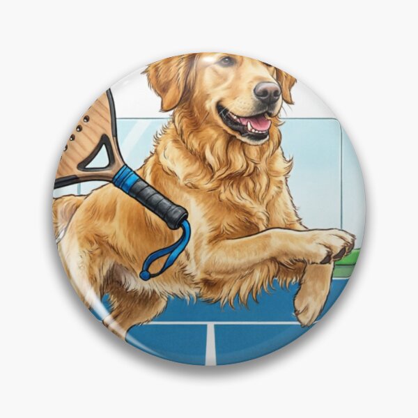 Item preview, Golden Retriever Padel Tennis Player designed and sold by ticzla95.