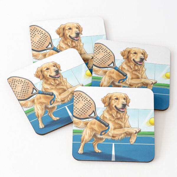 Item preview, Golden Retriever Padel Tennis Player designed and sold by ticzla95.