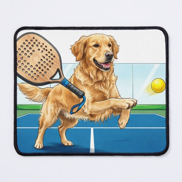 Item preview, Golden Retriever Padel Tennis Player designed and sold by ticzla95.