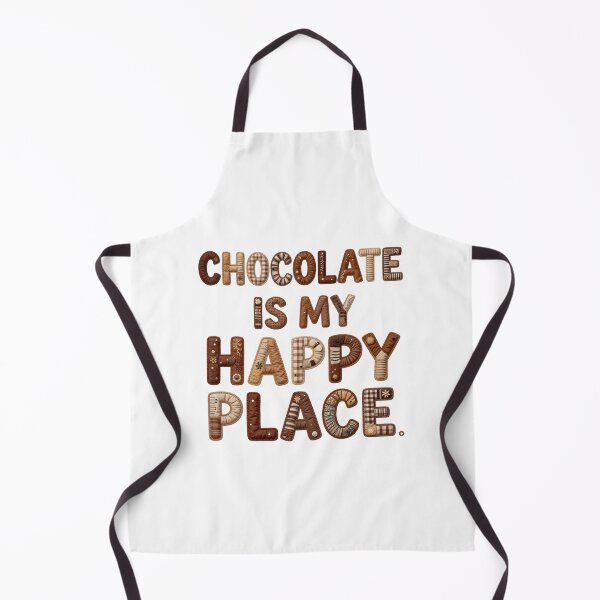 Item preview, CHOCOLATE IS MY HAPPY PLACE - IN FAUX LETTERING designed and sold by AlexOBrienArt.