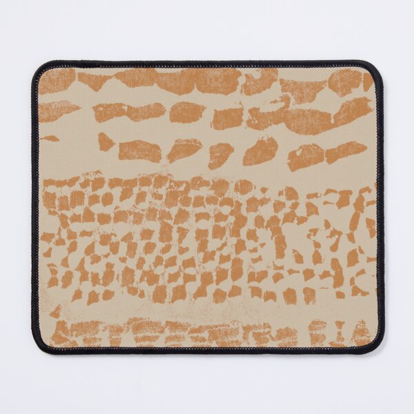 Item preview, Three Grains Textured Monoprint - Dove + Rust designed and sold by Irene Estelle.