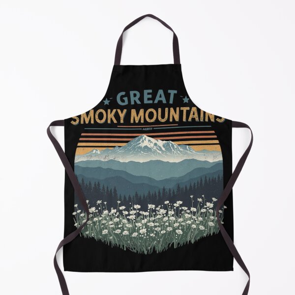 Item preview, Great Smoky Mountains Vintage Retro Sunset Wildflowers designed and sold by PACS0011.