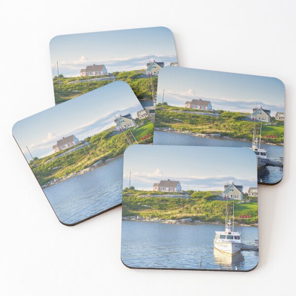 Item preview, Coastal Village with Fishing Boat designed and sold by LeonidasBratini.