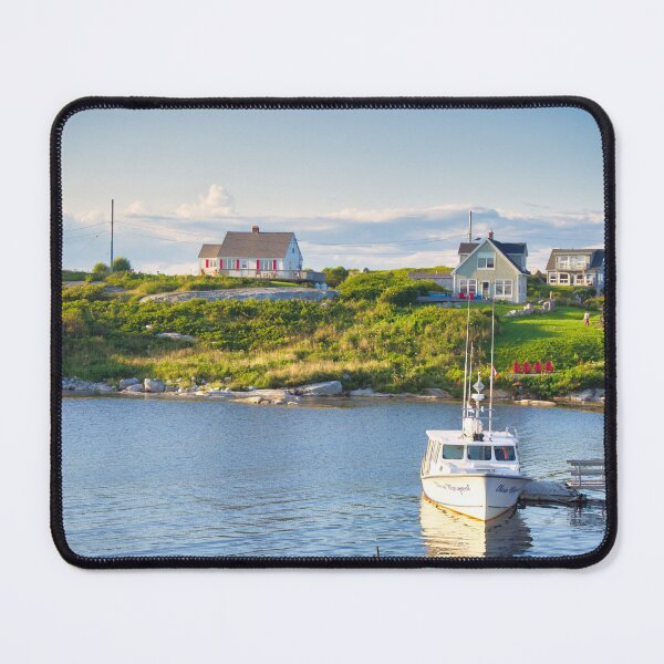 Item preview, Coastal Village with Fishing Boat designed and sold by LeonidasBratini.