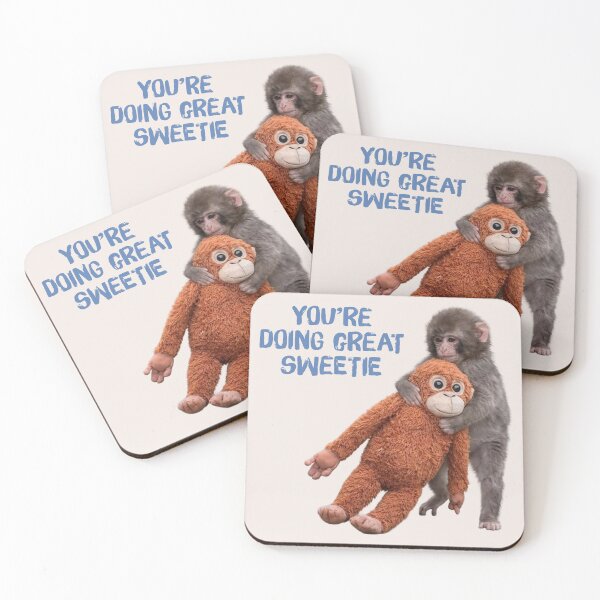 Item preview, Punch Monkey With Stuffie You Are Doing Great designed and sold by introelegrfx.