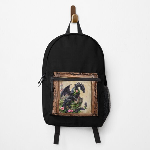 Item preview, Dragon with a castle in the frame designed and sold by MagicMoonForYou.