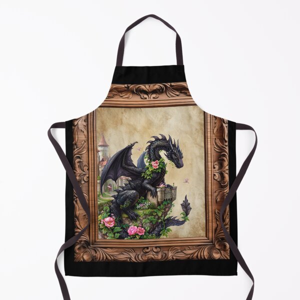 Item preview, Dragon with a castle in the frame designed and sold by MagicMoonForYou.