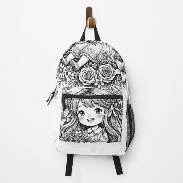 Item preview, Flowers and a cute girl. designed and sold by PP&RAINBOW SHOP.