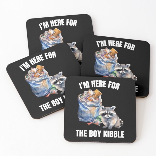 Item preview, Boy Kibble Funny Raccoon Homecooked Meat Meal Hungry Cute Trash Panda Dinner Feast designed and sold by DogLover332.