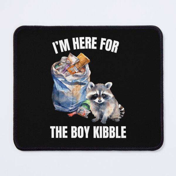 Item preview, Boy Kibble Funny Raccoon Homecooked Meat Meal Hungry Cute Trash Panda Dinner Feast designed and sold by DogLover332.