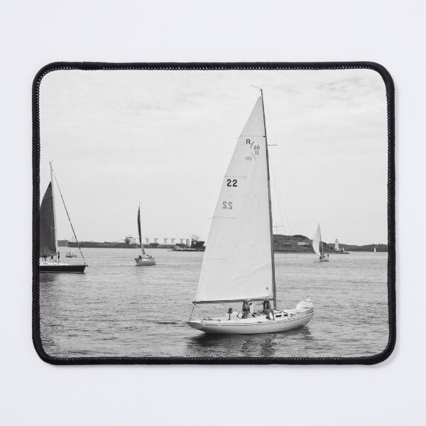 Item preview, Sailboats in Calm Harbor Waters Marina Seascape designed and sold by LeonidasBratini.