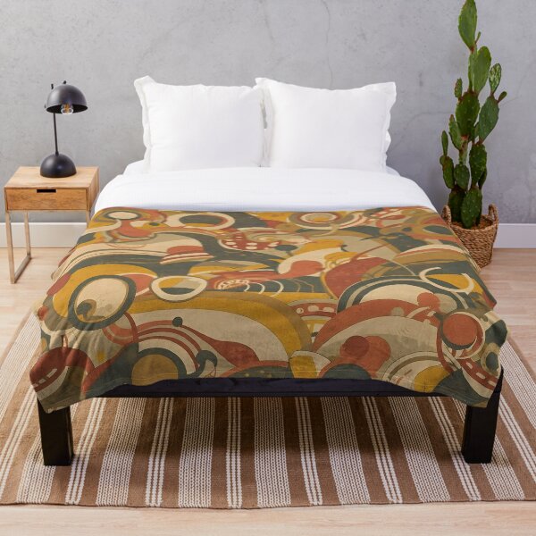 Artikelvorschau, 70s Retro Mid Century Pattern entworfen und verkauft von NK-Studios .