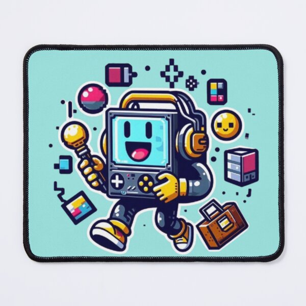 Item preview, Retro Game Console Character – Digital Vibes Design designed and sold by Dogandesighn.
