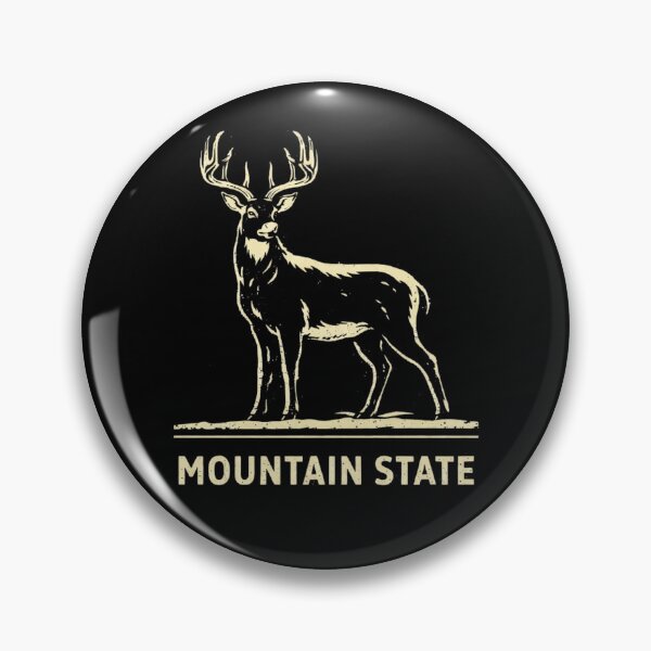 Item preview, Mountain State Deer Hunting Shirt – Vintage Whitetail Buck Outdoor Graphic designed and sold by WildWonderfulWear.