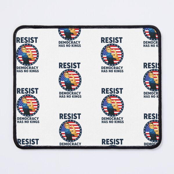 Item preview, Resist Democracy Has No Kings Political Statement Tee designed and sold by Maniutek.