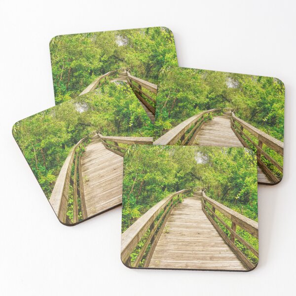 Item preview, Wooden Boardwalk Through Lush Greenery designed and sold by LeonidasBratini.