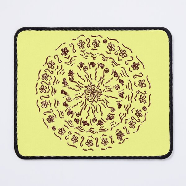 Item preview, The VERY First Mandala :) - burgundy designed and sold by Myriel-Myriel.