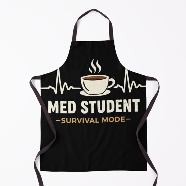 Item preview, Med Student Survival Mode ECG Coffee Funny Medical Student Design designed and sold by Amr Darwish Graphic designer.