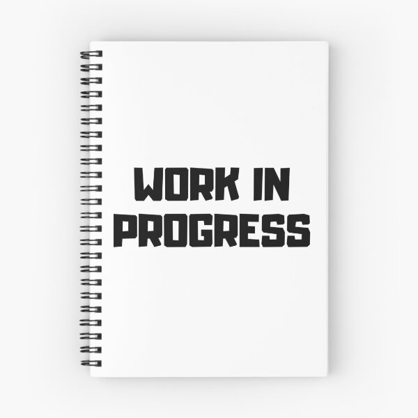 Artikelvorschau, In Arbeit – Minimalistische Bürohumor-Typografie entworfen und verkauft von DomKo10.