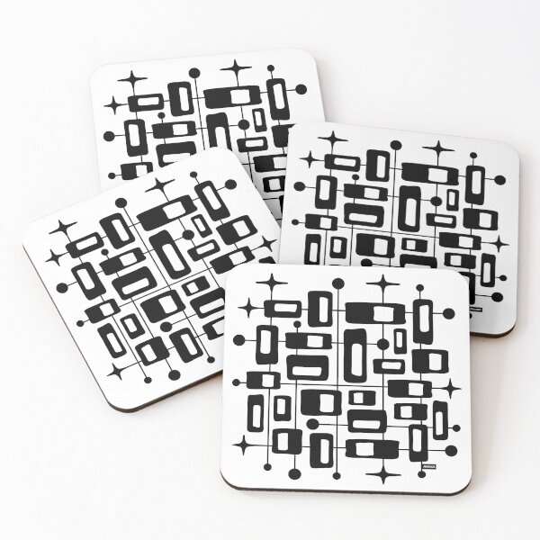 Item preview, Mid Century Modern Cosmic Abstract Geometric Pattern designed and sold by tonymagnerart.