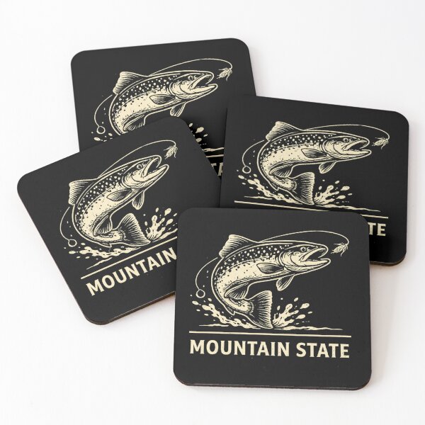 Item preview, Mountain State Trout Fishing Shirt – Vintage Fly Fishing West Virginia Graphic designed and sold by WildWonderfulWear.