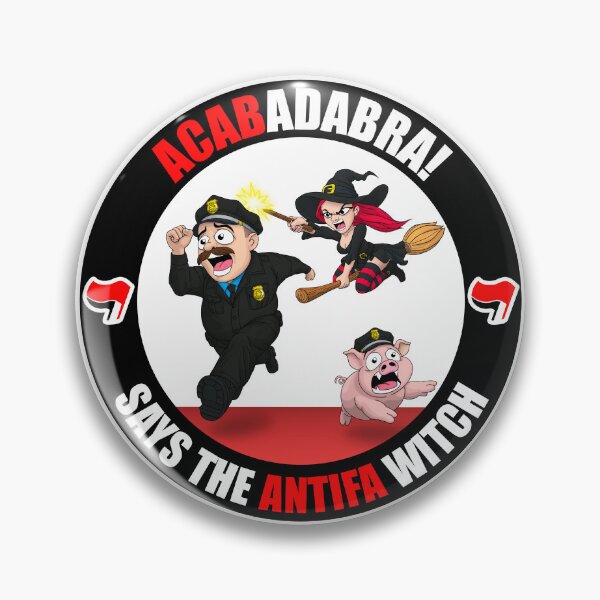 Item preview, The Antifa Witch - Police designed and sold by Momoth Illustration.