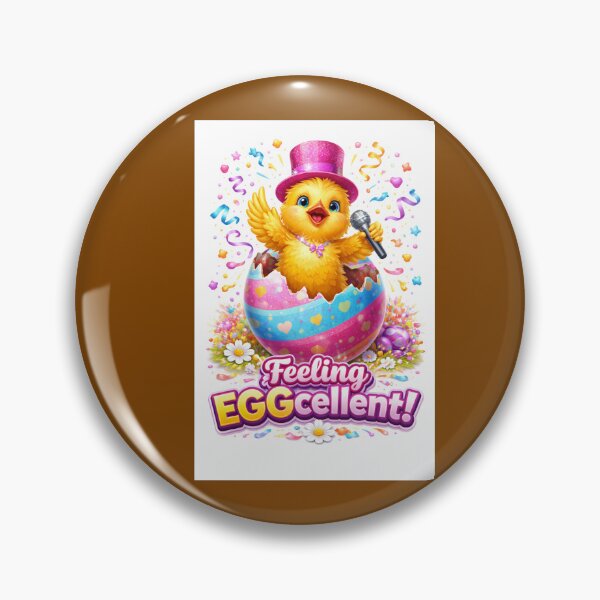 Item preview, Feeling Eggcellent Funny Easter Chick Design designed and sold by Hornace88studio.