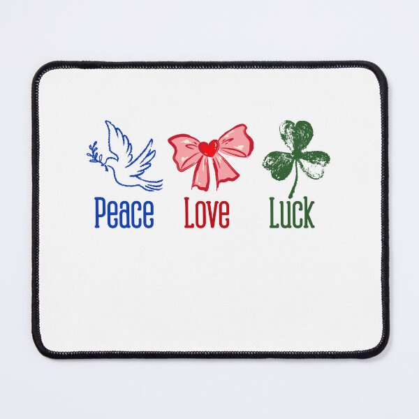Item preview, Luck Peace Love Positive Harmony Quote designed and sold by SkeletonsDanger.