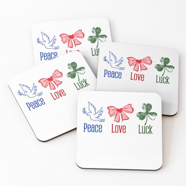 Item preview, Luck Peace Love Positive Harmony Quote designed and sold by SkeletonsDanger.