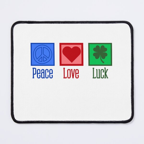 Item preview, Luck Peace Love Joyful Positive Saying designed and sold by SkeletonsDanger.